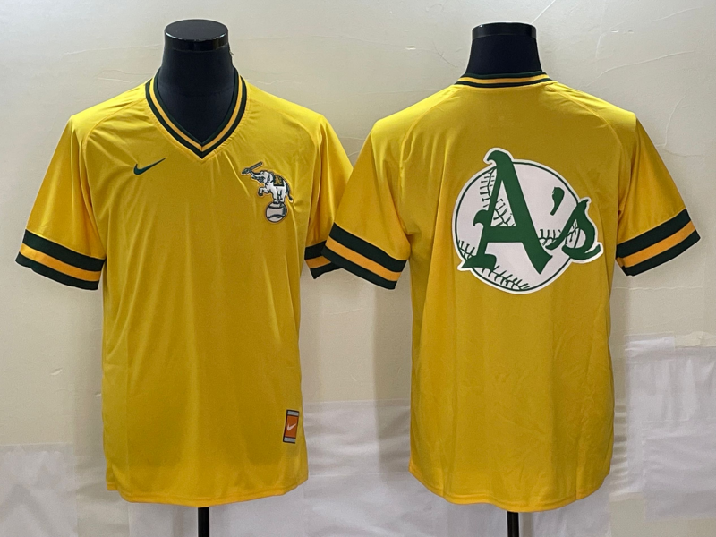 Men's Oakland Athletics Gold Blank Cooperstown Collection Mesh Batting Team Jersey Men's Oakland Athletics Gold Blank Cooperstown Collection Mesh Batting Team Jersey